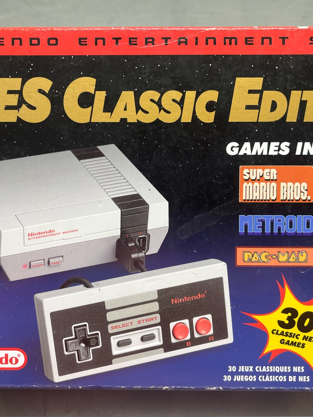 Nintendo NES Classic Edition Mini Console - Gray, Black, Red Accents